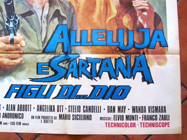 Manifesto Cinema ALLUJA E SARTANA FIGLI DI... DIO - 100x140, …