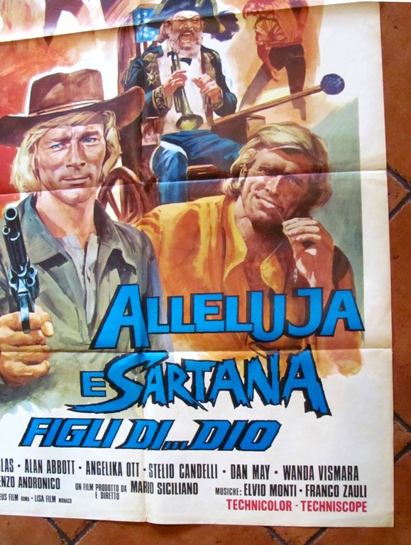 Manifesto Cinema ALLUJA E SARTANA FIGLI DI... DIO - 100x140, …