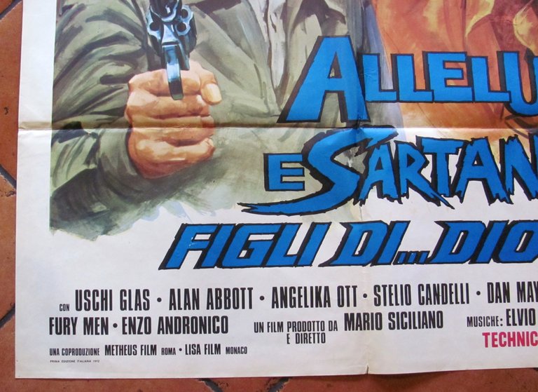 Manifesto Cinema ALLUJA E SARTANA FIGLI DI... DIO - 100x140, …