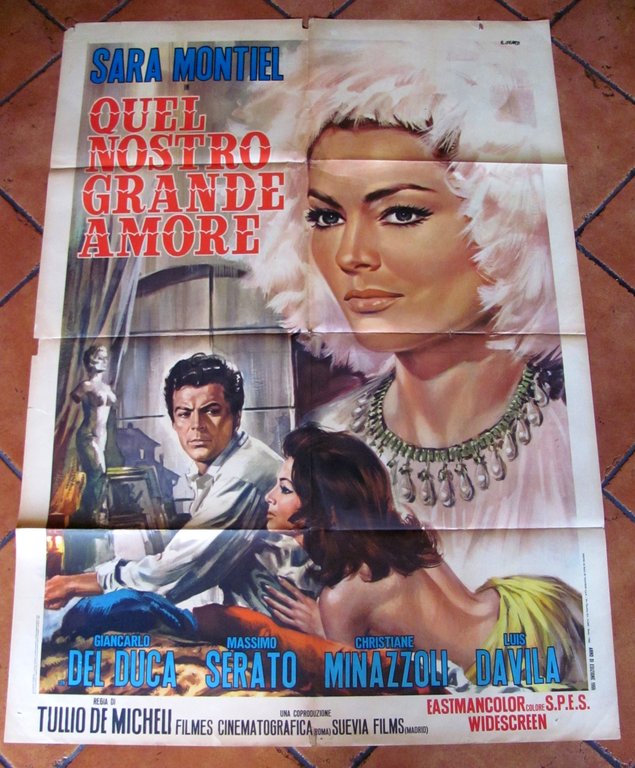 Manifesto Cinema QUEL NOSTRO GRANDE AMORE - con Sara Montiel …