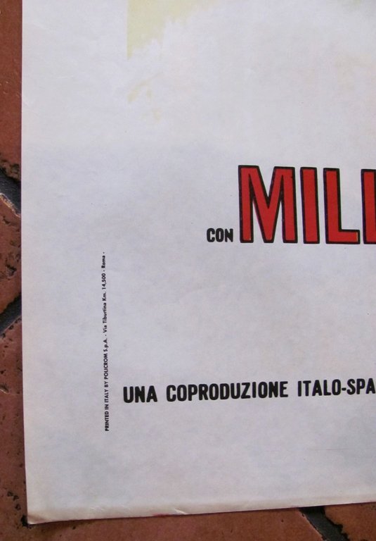 Manifesto Cinema UNA DONNA PER RINGO - Sean Flynn, Milly, …