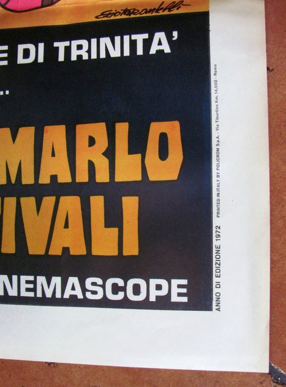 Manifesto CONTINUAVANO A CHIAMARLO IL GATTO CON GLI STIVALI, 1972 …