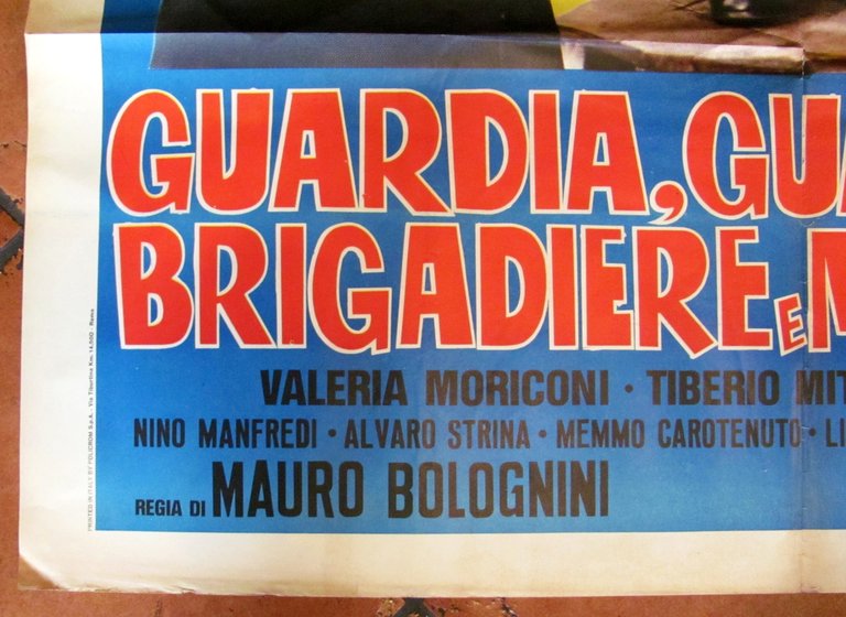 Manifesto GUARDIA, GUARDIA SCELTA, BRIGADIERE E MARESCIALLO Alberto SORDI 1956