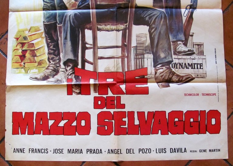 Manifesto I TRE DEL MAZZO SELVAGGIO Telly Savalas, C. Connors …