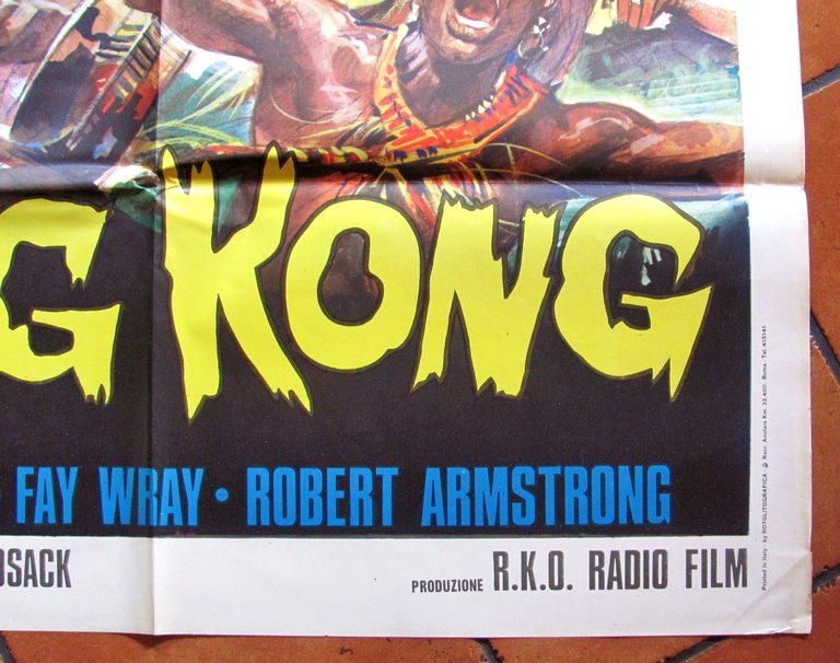 Manifesto KING KONG di R. CASARO - I ed. Italiana …