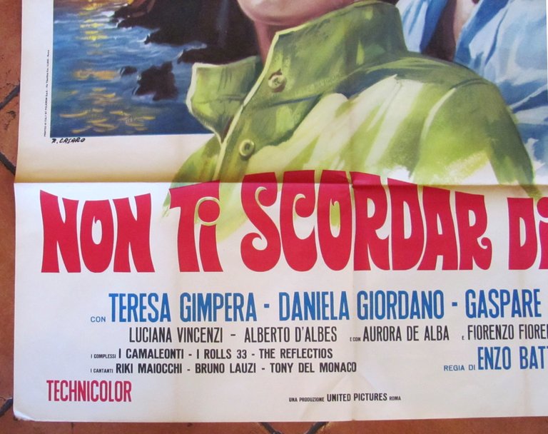 Manifesto NON TI SCORDAR DI ME con CASELLI e LEONARDI …