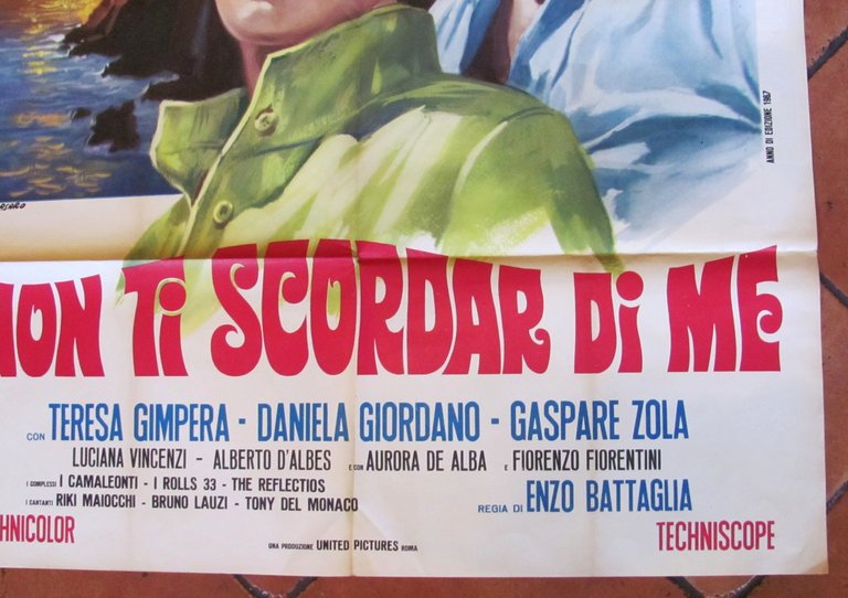 Manifesto NON TI SCORDAR DI ME con CASELLI e LEONARDI …