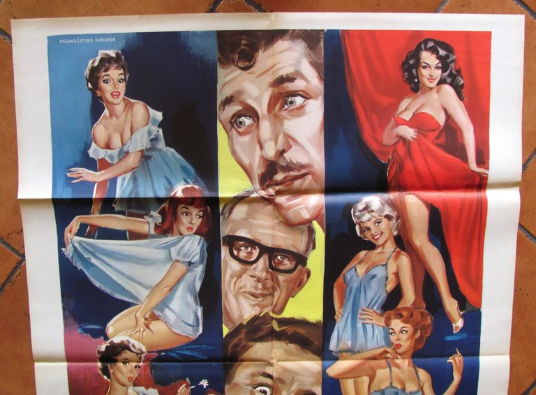 Manifesto Veneri in Collegio con Vianello, Mondaini, Franchi e Ingrassia, …