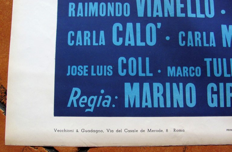 Manifesto Veneri in Collegio con Vianello, Mondaini, Franchi e Ingrassia, …