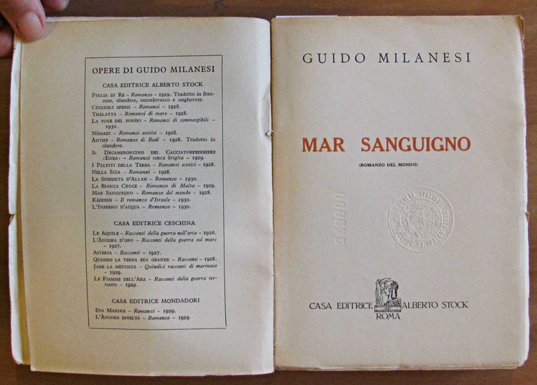 MAR SANGUIGNO, 1930 - Xilografia in cop. GRASSI | Immagine Gallery 2