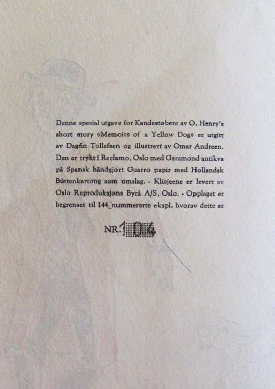 MEMOIRS OF A YELLOW DOG, 1950 ill. O. ANDREEN - …
