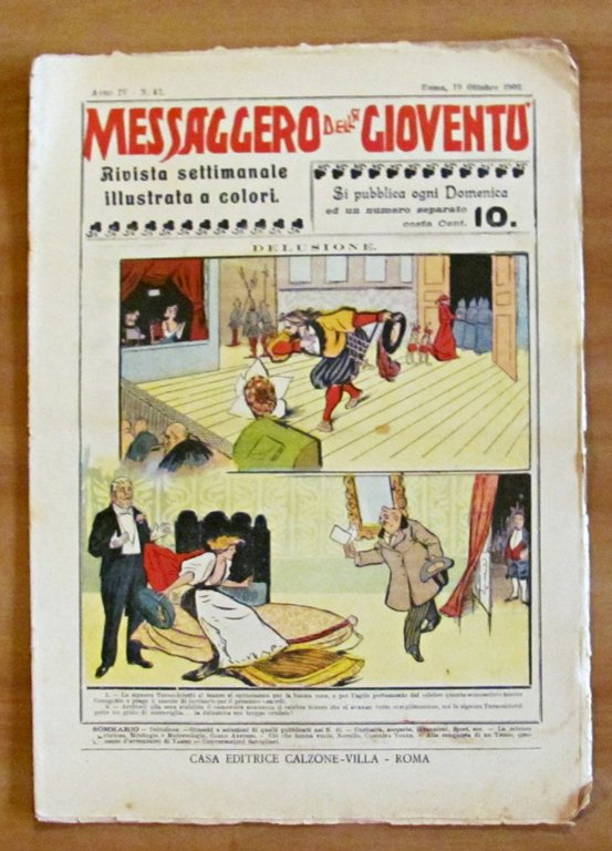 MESSAGGERO DELLA GIOVENTU' - Rivista settimanale illustrata a colori - ANNO IV N.42, 19 ott. 1902 - YAMBO