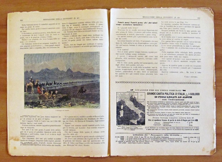 MESSAGGERO DELLA GIOVENTU' - Rivista settimanale illustrata a colori - …