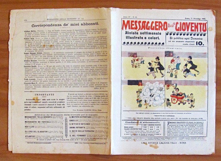 MESSAGGERO DELLA GIOVENTU' - Rivista settimanale illustrata a colori - …