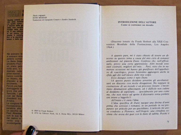 MESSIA DI DUNE - Cosmo Oro, I ed. 1974