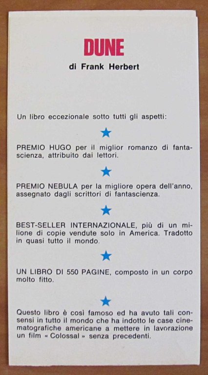 MESSIA DI DUNE - Cosmo Oro, I ed. 1974