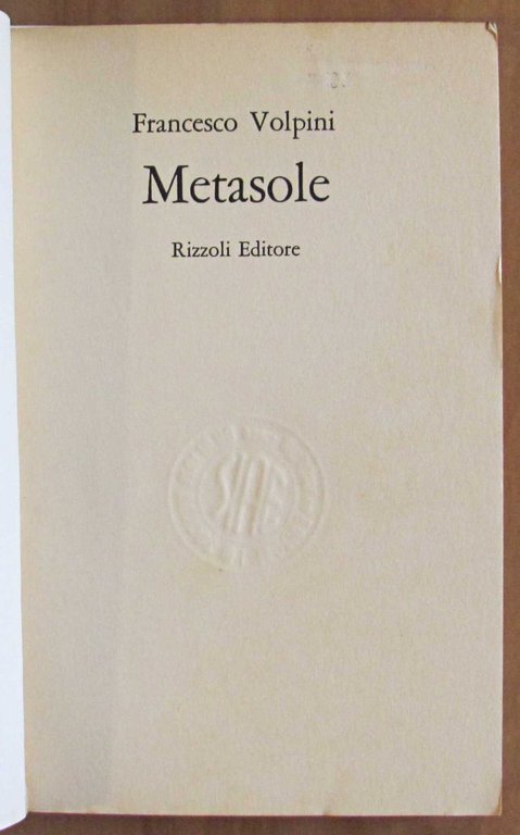 METASOLE - Collana La Scala, I ed. 1975 | Immagine Gallery 2