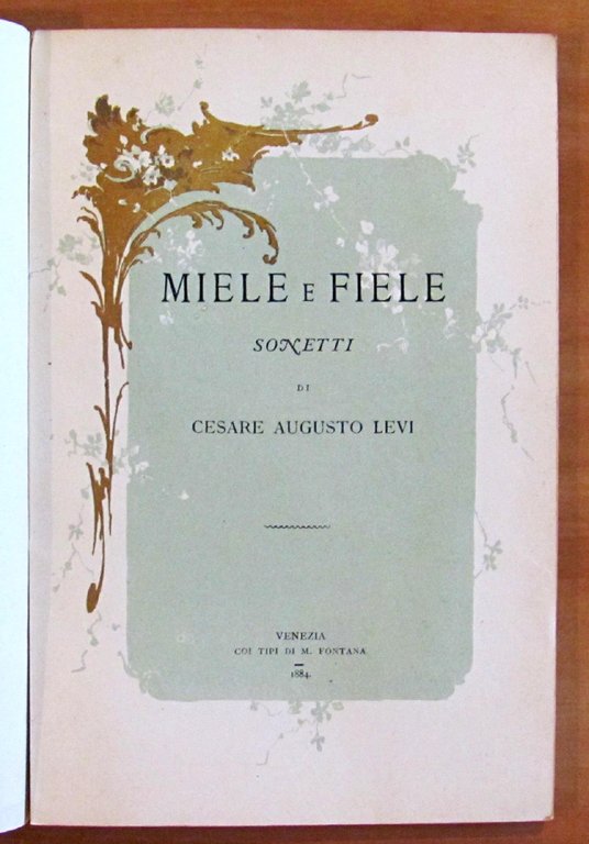 MIELE E FIELE - SONETTI