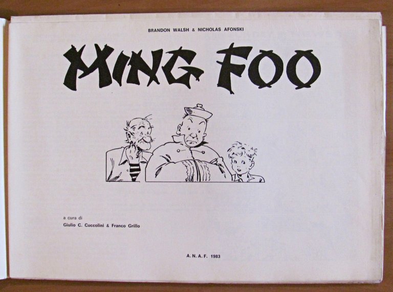 MING FOO - Ristampa Anastatica ANAF - Tiratura Limitata, 1983