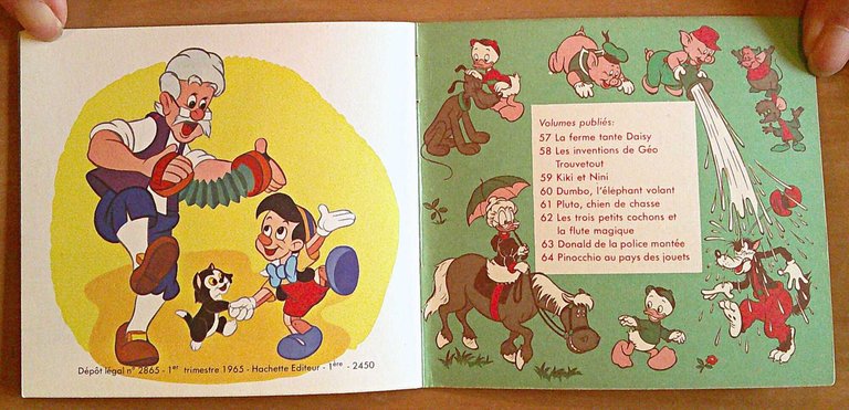 Mini Livres PINOCCHIO AU PAYS DES JOUETS N.64, 1965