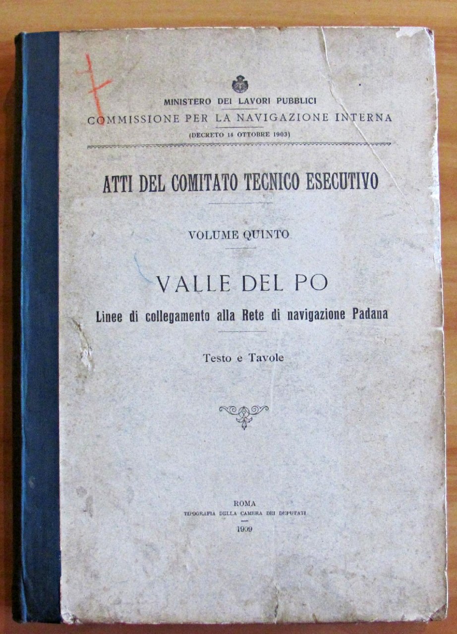 Ministero Lavori Pubblici Navigazione Interna VALLE DEL PO Testo e …