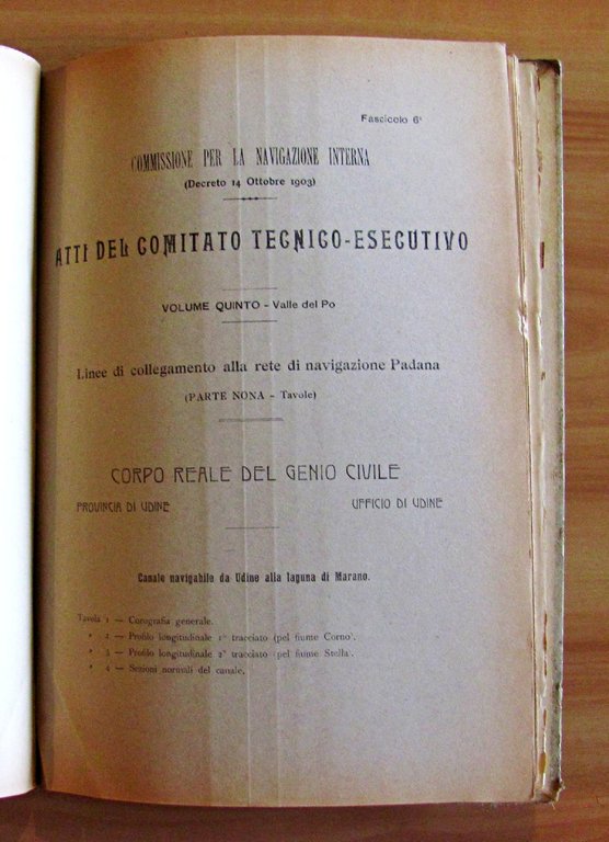 Ministero Lavori Pubblici Navigazione Interna VALLE DEL PO Testo e …