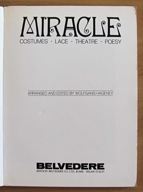 MIRACLE - Costumes, Lace, Theatre, Poesy - Collana Designer's Notebook, … | Immagine Gallery 2