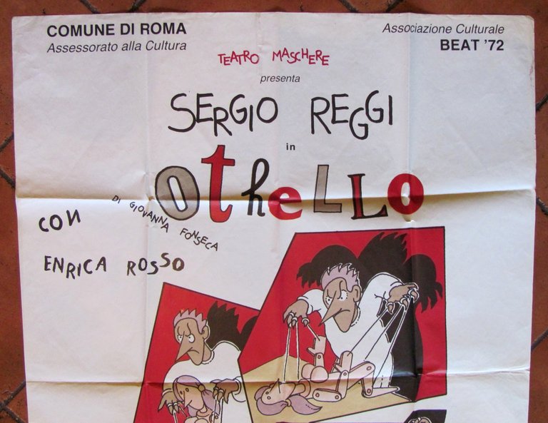 Mnifesto Originale OTHELLO - Teatro dell'Uccelliera, 1984