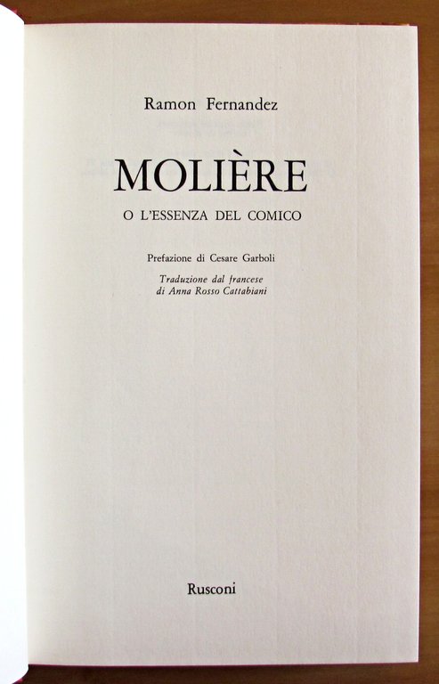 MOLIERE O L'ESSENZA DEL COMICO