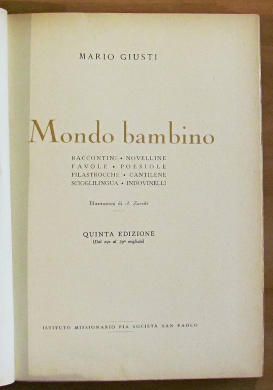 MONDO BAMBINO, 1948 - ill. ZUCCHI