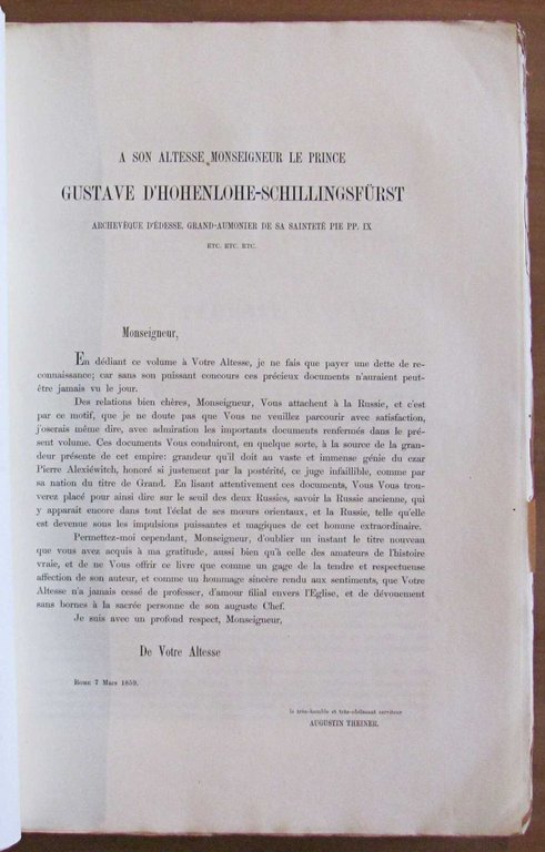 MONUMENTS HISTORIQUES Relatifs aux Règnes d'Alexis Michaélowich, Fedor III et …