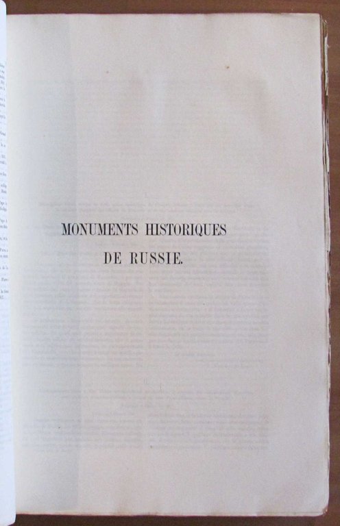 MONUMENTS HISTORIQUES Relatifs aux Règnes d'Alexis Michaélowich, Fedor III et …