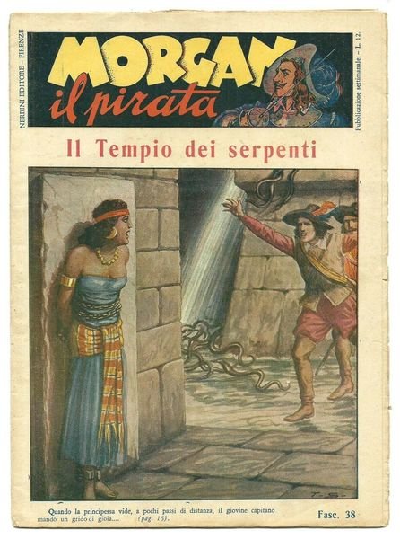MORGAN IL PIRATA Fasc. n.38 - Il Tempio dei serpenti