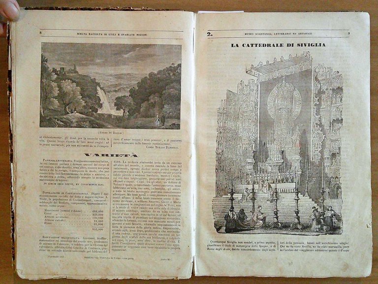 MUSEO SCIENTIFICO, LETTERARIO ED ARTISTICO - Anno III, 1841