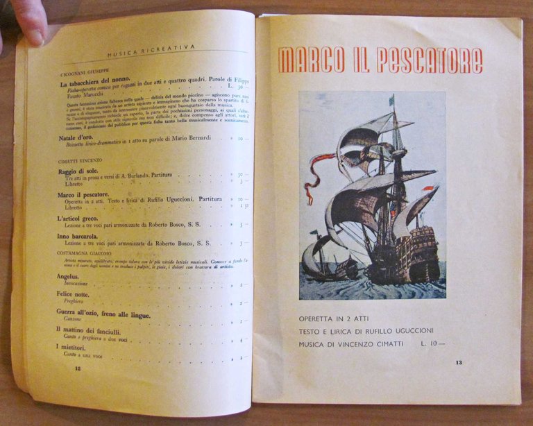 MUSICA E TEATRO - I Cataloghi della SEI N.100 Ottobre …