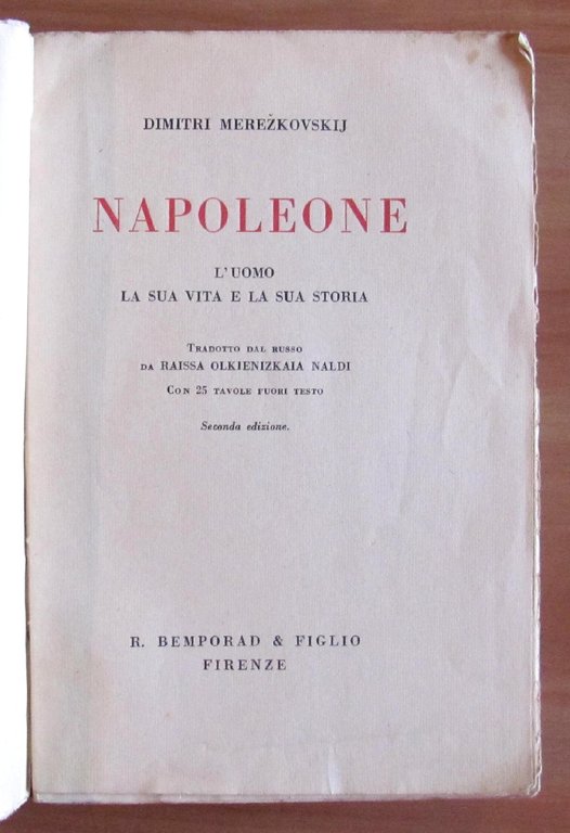 NAPOLEONE - L'Uomo - La sua Vita e la sua …