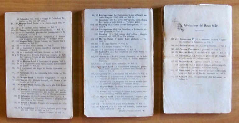 NEL CENTRO DELL'AFRICA - 3 Volumi, Non Completo, 1879