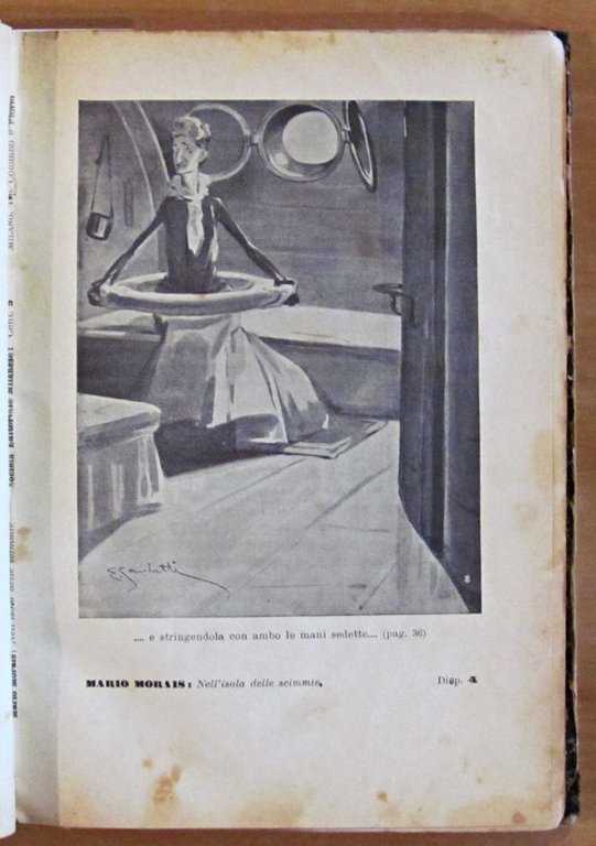 NELL'ISOLA DELLE SCIMMIE, anni '20 - ill. SACCHETTI