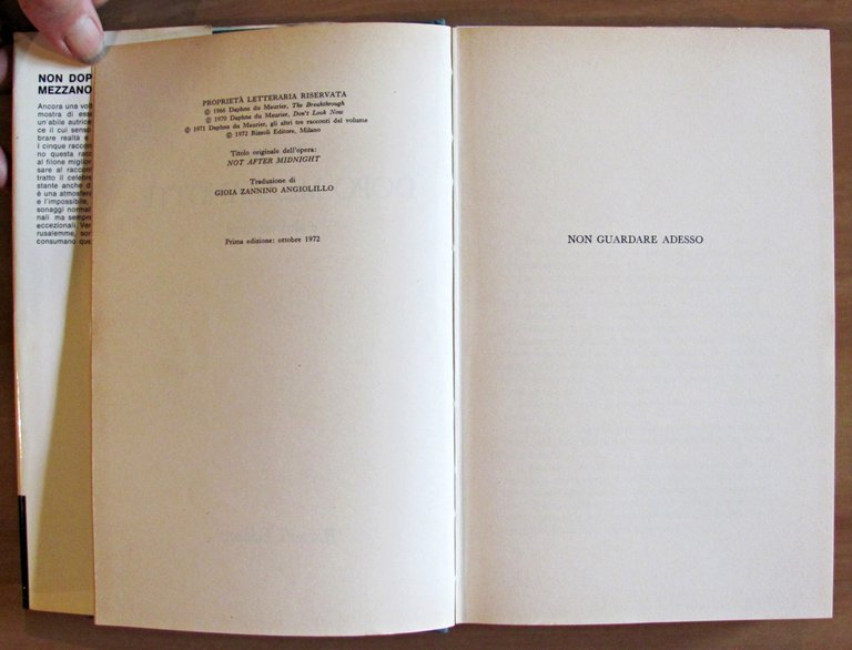 NON DOPO MEZZANOTTE, I ed. 1972