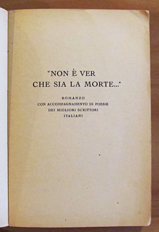 NON E' VER CHE SIA LA MORTE...