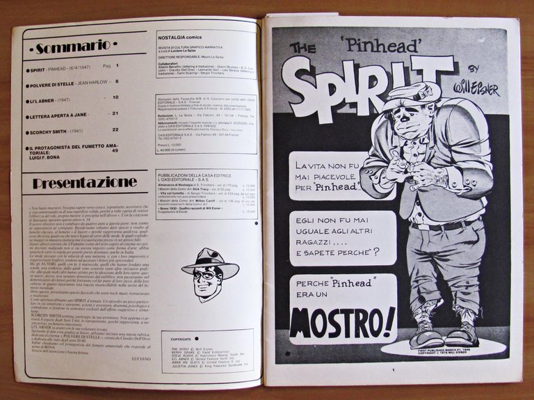 NOSTALGIA COMICS N.14 - Spirit, Li'l Abner, Scorchy Smith, Jean …