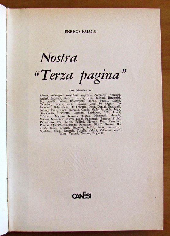 NOSTRA TERZA PAGINA