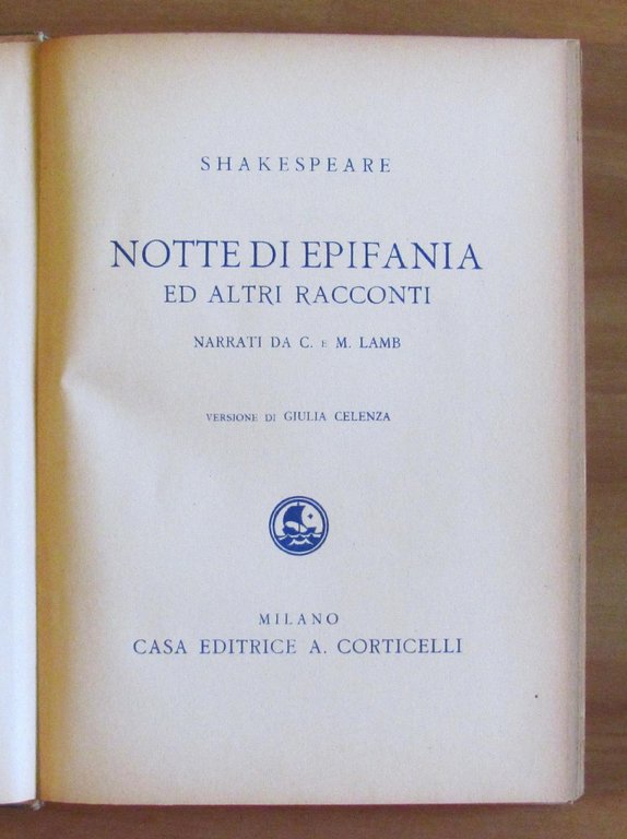 NOTTE DI EPIFANIA ed altri racconti