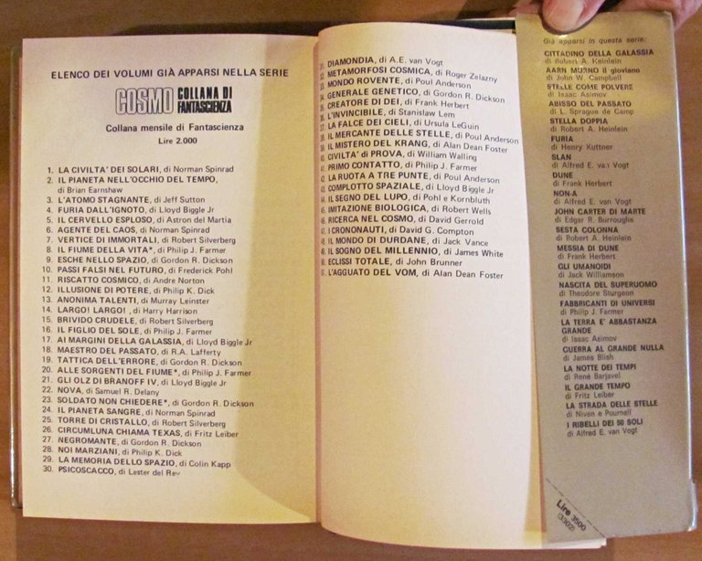 NOTTE DI LUCE - Cosmo Oro, I ed. 1976