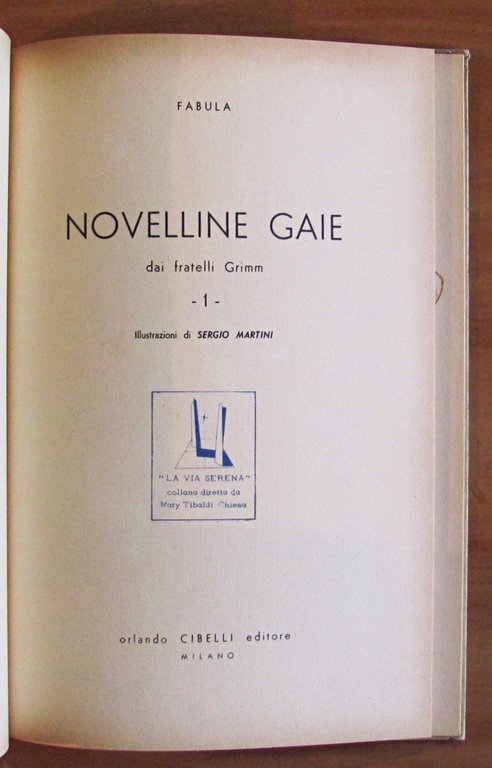 NOVELLINE GAIE dei Fratelli GRIMM - Collana "La Via Serena" …