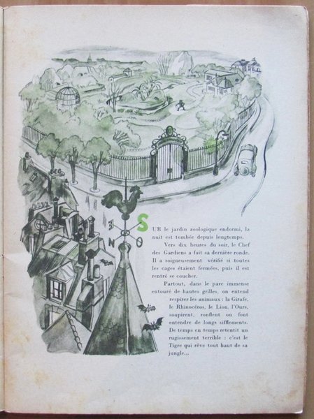 NUIT AU ZOO - Librairie Grund, 1938