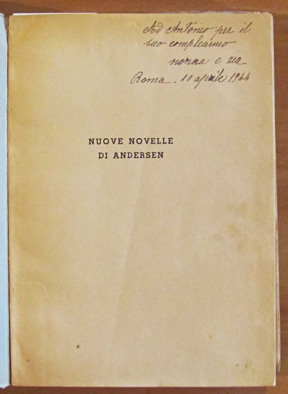 NUOVE NOVELLE DI ANDERSEN, 1943 - ill. SLUTSKAJA