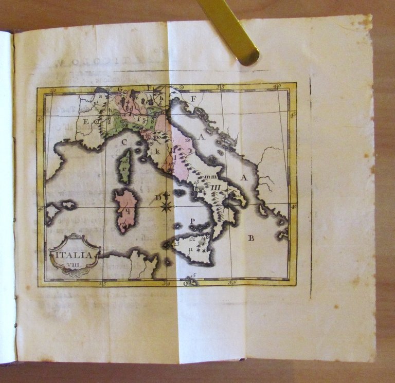 NUOVO ATLANTE PORTATILE - presso Bassaglia, 1777 con 24 Carte …