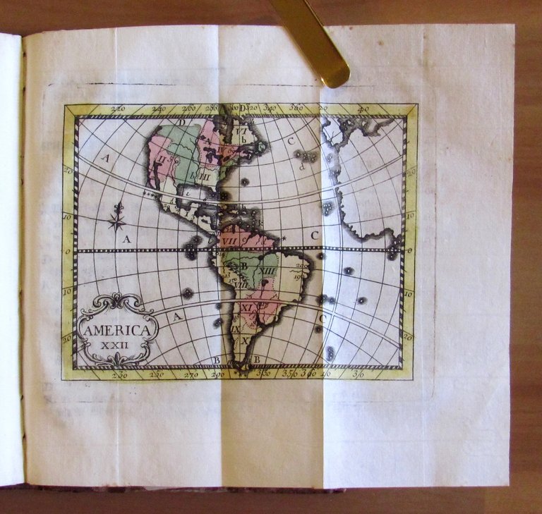 NUOVO ATLANTE PORTATILE - presso Bassaglia, 1777 con 24 Carte …