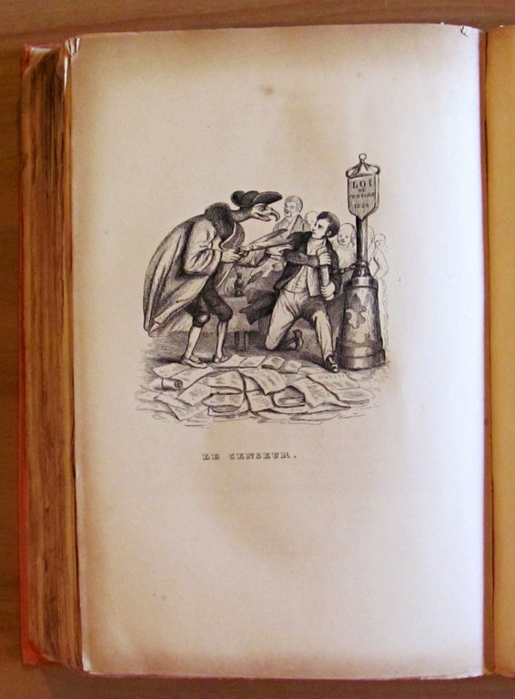 OEUVRES COMPLETES DE BERANGER, 1844 - illustrations de GRANDVILLE